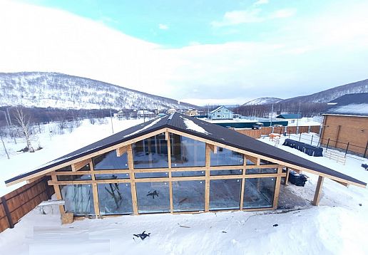 Продолжается стройка фахверка 17×18 на Камчатке